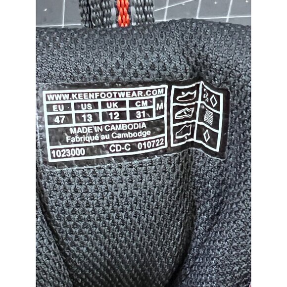 KEEN Koven Mid WP Hiking Outdoor Shoes Gray/Red Men’s Sz. 13 NIB New - Picture 9 of 9